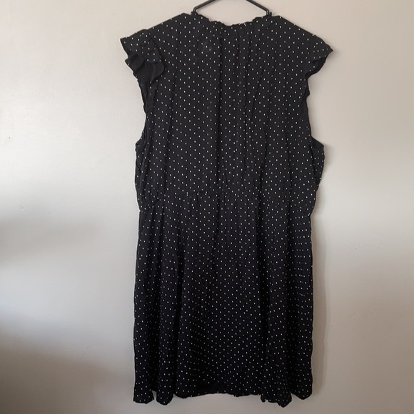 Old Navy Waist-Defined Tie-Neck Dress Women polkadot  XXL - Picture 3 of 5